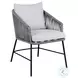 Calica Outdoor Patio Gray Dining Chair