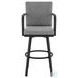 Arnauld Black Outdoor Swivel Bar Stool