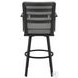 Arnauld Black Outdoor Swivel Bar Stool