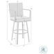 Arnauld Black Outdoor Swivel Bar Stool