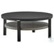 Palma Black Outdoor Round Coffee Table