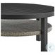 Palma Black Outdoor Round Coffee Table