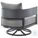 Menorca Gray Outdoor Swivel Rocking Chair