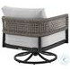 Alegria Gray Outdoor Patio Swivel Rocking Chair