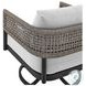 Alegria Gray Outdoor Patio Swivel Rocking Chair