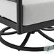 Alegria Gray Outdoor Patio Swivel Rocking Chair