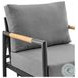 Crown Gray Outdoor Patio Swivel Glider Lounge Chair