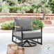 Crown Gray Outdoor Patio Swivel Glider Lounge Chair