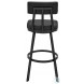 Benjamin Black Swivel Bar Stool
