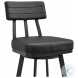 Benjamin Black Swivel Bar Stool