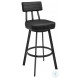 Benjamin Black Swivel Bar Stool