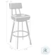 Jinab Black Swivel Bar Stool