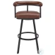 Nolagam Brown Swivel Counter Height Stool