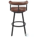 Nolagam Brown Swivel Counter Height Stool