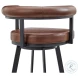 Nolagam Brown Swivel Counter Height Stool