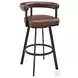 Nolagam Brown Swivel Counter Height Stool