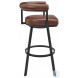 Magnolia Brown Swivel Bar Stool