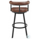 Magnolia Brown Swivel Bar Stool