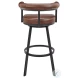 Nolagam Brown Swivel Bar Stool