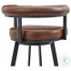 Magnolia Brown Swivel Bar Stool