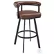 Nolagam Brown Swivel Bar Stool