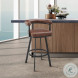 Magnolia Brown Swivel Bar Stool