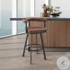 Nolagam Brown Swivel Bar Stool
