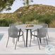 Kylie Black Eucalyptus Outdoor 47" Round Dining Table