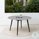 Kylie Black Eucalyptus Outdoor 47" Round Dining Table
