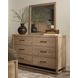 Lodge and Loft Blond Oak 6 Drawer Dresser