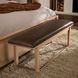 Lodge and Loft Brown Performance Fabric Upholstered Bed Bench