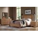 Lodge and Loft Blond Oak King Floating Panel Bed