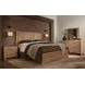 Lodge and Loft Blond Oak King Radius Storage Poster Bed