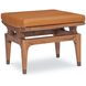 Saddle Back Orange Rectangular Ottoman