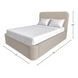 Dawson Light Gray California King Upholstered Platform Bed