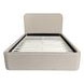Dawson Light Gray California King Upholstered Platform Bed