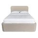 Dawson Light Gray California King Upholstered Platform Bed