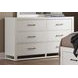 Lodge and Loft Soft White Floating Panel Bedroom Set