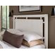 Lodge and Loft Soft White King Floating Panel Bed