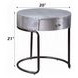Brancaster Silver Round End Table