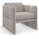 Cigar Club Oatmeal and Gray Performance Fabric Upholstered Accent Chair