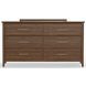 Nordhaven Nordic Walnut Poster Bedroom Set