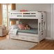 Beach Comber Weathered White and Sand Twin Bunk Bed with Trundle Unit