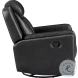 Littleton Black Swivel Glider Recliner