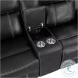 Littleton Black Double Reclining Loveseat with Center Console