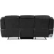 Littleton Black Double Reclining Sofa with Center Drop Down Cup Holders