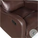 Durant Brown Faux Leather Recliner