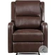 Durant Brown Faux Leather Recliner