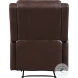 Durant Brown Faux Leather Recliner