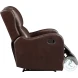 Durant Brown Faux Leather Recliner